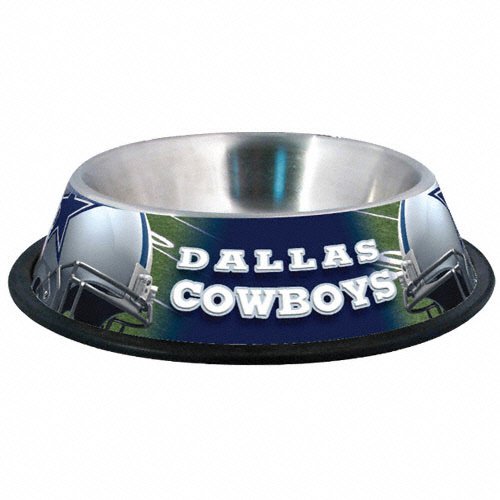 Dallas Cowboys Stainless Steel Dog Bowl