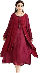 Spring Fall Cotton/Linen/Spandex Tunic 