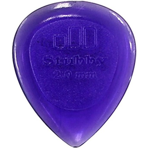 Dunlop Jazz Stubby Pick 24 Pack, 2.00mm/Light Purple