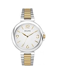 Bulova 98L194 Ladies Dress Two Tone Steel Bracelet Watch