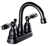 Tools & Hardware : Peerless P99685-WI Wrought Iron Black Two Handle Bathroom Lavatory Faucet