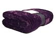 SALE Faux Fur Plain EXTRA Large Deep Purple 180x220cm Throw