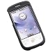 Crystal Hard BLACK Rubberized Cover Case for HTC MYTOUCH G2 T-Mobile + Black Swivel Belt Clip [WCP9]