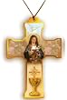 First Communion Necklace with Cord, 2 x 1.5" - MADE IN ITALY