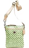 Coach Op Art Leah Swing Pack Messenger Bag 42420 Lime Green