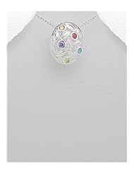 CZ Pendant Necklace In 92.5 Sterling Silver