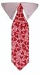 Dog Tie - Valentine Heart Tie for Girl Dog - Large - Made in the USA