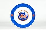 NEW YORK METS 4 Piece Set of Melamine DINNER PLATES. by WeSellSports