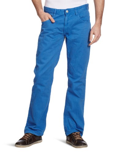 TOM TAILOR Herren Hose Niedriger Bund 64001430010/colored washed marvin, Gr. 34/36, Blau ( Preisvergleich