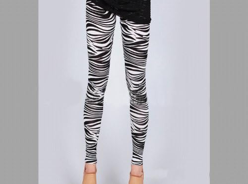 Fashion and Sexy Zebra Stripe Printed Pants Women's Leggings