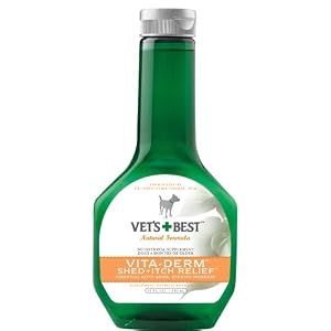 Veterinarian\’s Best Vita-Derm Shed and Itch Relief Liquid Food Supplement, 16-Ounce