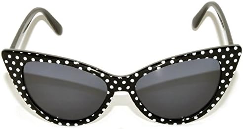 OWL Cateye Sunglasses for Women Classic Vintage High Pointed Winged Retro Design