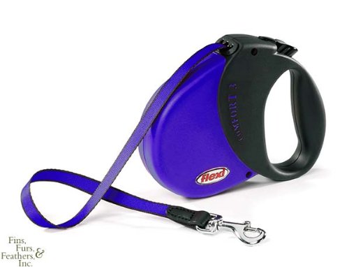 Flexi Comfort 16 ft. Retractable Tape Dog Leash / Lead for Large Dogs up to 110 lbs. (Blue)