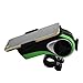 Bikonnect All(10)-In-1 Bike Speaker - Phone Mount Bluetooth Phone Answering Audio MP3 Player Phone Charger Bicycle LED Light Micro SD Card /USB Slot Aux Input Waterproof