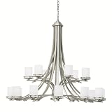 Kichler Lighting 1873NI 18-Light Hendrik Incandescent Chandelier, Brushed Nickel