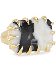 Isharya Zebra Jasper Claw Statement Ring
