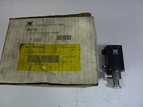 Leybold Vakuum 28715 (13696) Alum Pneumatic Right Angle Valve DN-16-KF