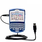 Classic Straight USB Cable for the Blackberry 7230 with Power Hot Sync and Charge capabilities - Gomadic Brand w/ TipExchange Technology