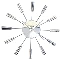 Sunbeam Round Clock- Chrome