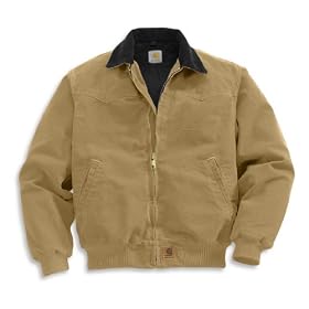 Carhartt Mens Jacket Santa Fe Lined Jacket XLT Tan - J14