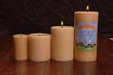 Raw Beeswax Pillars