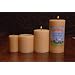 Raw Beeswax Pillar: 3"x 6"