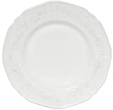 CorningWare Traditions 9-Inch Luncheon Plate, Embossed White