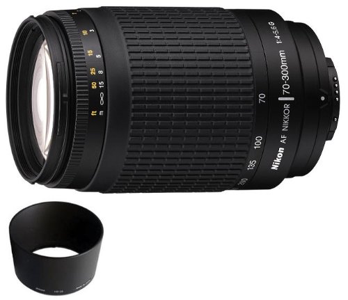 Nikon AF Zoom Nikkor 70-300mm f/4-5.6G Lens lack (Imported) with WSP Cleaning kit