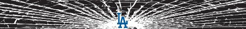 Los Angeles Dodgers Shattered Auto Visor Decal