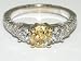 Natural Fancy Light Yellow Diamond Ring