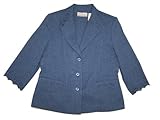 IMAGE OF Alfred Dunner Windsor Castle 3/4 Sleeve Blazer Sapphire Blue 16W