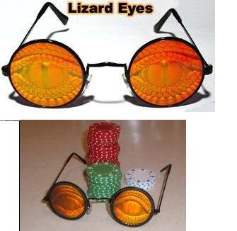 Greg Raymer Lizard Eye Poker Hologram sunglasses