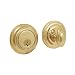 Baldwin 8231.003 Traditional Deadbolt 2-1/8-Inch Door Prep, Lifetime Polished Brass