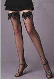 Quality Sassy Fishnet Thigh Highs with Bows (Black OR White)