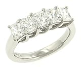 Lds Radiant Cut Trellis Design Diamond Band 1.70cttw