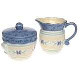 Pfaltzgraff Summer Breeze Stoneware Sugar and Creamer Set by Pfaltzgraff