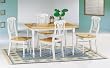 Natural White 60" Dining Set By Coaster Furniture