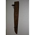 Wand Kerzen Halter Holz Handarbeit h 77cm