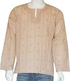 Shirts from India - Mens Casual Cotton Kurta Size M