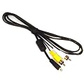 High Grade - TV Lead for Fuji FinePix T200 Digital Camera - AV / AUDIO VIDEO Connecting Cable - Length: 1.5m - AAA Products - 12 Month Warranty
