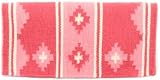 Mayatex Saddle Blanket - Wool Apache Barrel Racer - Sweet Pink and Fandango