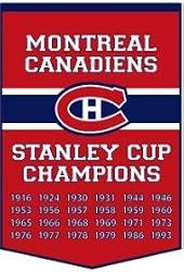 Montreal Canadiens 24"x36" Wool Dynasty Banner - Hockey Sports Merchandise