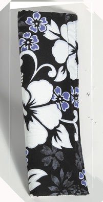 Hawaiian Luau Black Seat Belt Shoulder Pad