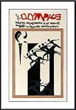 76 Olympics, Art Poster by Romare Bearden, with Metal Frame, poster size: 25 x 39