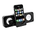 GTMax Portable Folding Stereo Speaker For Apple Ipod (Black)