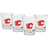 Mustang Calgary Flames 4-Pack Shot Glasses