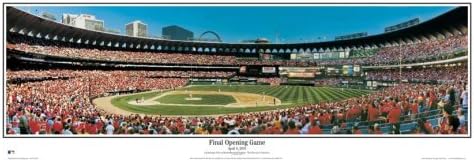 MLB St. Louis Cardinals Busch Stadium "Last Pitch at Busch Stadium" Panoramic Print Unframed