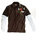 Cargo Langarmpolo Männer, braun