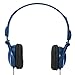 Kidz Gear Fold-Flat Travel Headphones - Blue