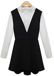 Spring Fall Winter  Polyester Jumpsuit  With a Bow(s)